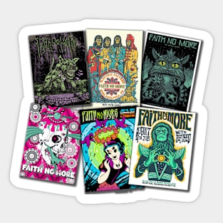 Retro Gig Posters - FAITH COLLECTION Sticker